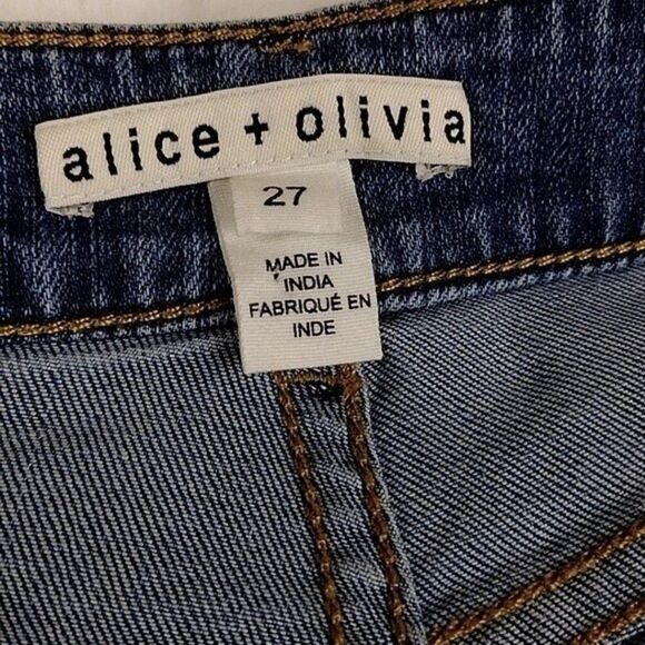 Alice + Olivia Boho Wide Leg Embellished Jeans - Picture 8 of 12